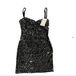 Zara VELVET Sequins Dress